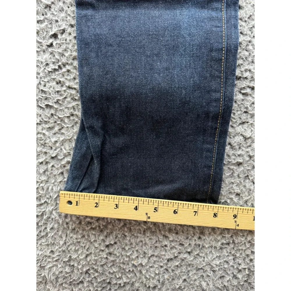 Tellason Mid Rise Slim Straight Selvedge Cotton Jeans‎ Black Mens Size 29